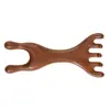 Pente de Massagem de Sândalo, Massageador de Seis Garras, Bastão de Acupuntura e Puxamento de Tendão, Pente de Terapia Capilar, Pente de Massagem de Chifre, Pente para Ombro, Pescoço, Couro Cabeludo e Meridianos