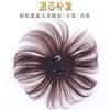 Peruca Feminina Topo da Cabeça Peça de Reposição Cabelo Real Peça de Reposição Topo Feminino Cobertura para o Topo da Cabeça Cabelo Branco Peça de Cabelo Real Peça de Cabelo Adicional
