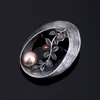 Broche Retro de Aleación y Perla Japonés y Coreano Transfronterizo, Broche de Lujo de Alta Gama, Accesorios de Joyería para Mujer, Accesorios de Pines