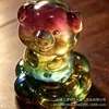 Ornatos populares de zodíaco rotativos de cristal, decorações de mesa de zodíaco rotativas, ornamentos artesanais rotativos de vidro