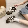 Tênis de Treino Retro Patchwork de Solado Grosso para Mulheres, Outono 2026, Cáqui, Fashionable, Celebridade da Internet, Casual, Sapatos Forrest Gump