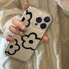 Funda para teléfono iPhone 15/14/13 Pro Max con diseño de flores y personalidad para Apple 12/11, transparente, suave y a prueba de caídas.