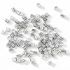 Tubo de posicionamiento de cierre de metal multicolor galvanizado transfronterizo, tubo en forma de U, cuenta abierta, accesorios para joyería de collar y pulsera hechos a mano para DIY