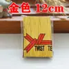 100 Peças/Pacote 8cm Dourado Laço Embalagem Pirulito Laço Fio de Arame Dourado 10cm Metal Colorido Laço Flexível de Arame
