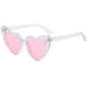 Óculos de sol 2025 amor transfronteiriço protetor solar óculos de coração UV400 óculos de sol de cristal com glitter óculos de sol femininos ÓCULOS DE SOL