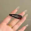 Pinza para el Cabello Estilo Coreano Retro Estampado de Leopardo para Mujer Horquilla Exquisita de Gama Alta Clip BB Dulce Dopamina Clip para Flequillo Lateral Accesorios para el Cabello