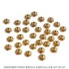 Liga de ouro antiga oca suporte de flor espaçador conta de tampa de conta tampa de conta antigo DIY passo balançar grampo de cabelo acessórios de coroa