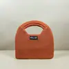Bolso de Punto con Patrón de Diamantes, Bolso de Mano Tejido Fly-Knit Personalizado para Mujer, Bolso de Mano de Hilo de Invierno, Bolso Portátil, Estilo Nicho Coreano