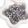 Cuentas Redondas de Ojo de Gato de Resina de 8/10mm Cuentas para Pulsera de Joyería DIY Materiales Sueltos con Acabado Mate Iridiscente Lote Mixto Entrega Rápida