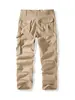 Pantalones Cargo Camuflaje Color Sólido Nuevos Otoño e Invierno Amazon Transfronterizo para Hombre Deportes al Aire Libre Bolsillos Múltiples Sueltos Largos