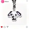 Chaveiro Pingente de Mel Bonnie Acrílico Camada Dupla Transparente Jogo do Feijão Vermelho Mercadoria Mochila de Acrílico Presente