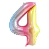 Decorações de Festa de Aniversário Digitais de Número Grande de 40 polegadas Decoração de Casamento Balões de Folha de Alumínio Atacado