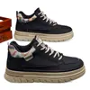 Zapatillas para Hombre Nuevo Estilo Primavera Caña Baja Versátiles Casuales de Cuero para Hombre que Aumentan la Altura Versátiles Calzado de Cuero para el Trabajo