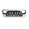 Adecuado para Modelos 18-26 de Jl Wrangler y Jt Gladiator, Máscara Modificada para Off-Road Estilo Mustang, Negro y Blanco, Negro y Rojo