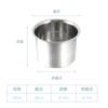 Frasco taza de sabor de acero inoxidable caja de condimentos con tapa cocina cuenco para manteca de cerdo tienda de té con leche caja cuadrada para salsa con tapa fabricantes