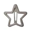 Pinza de pelo grande de 4 cm con forma de estrella de cinco puntas y color goteando, para niña enérgica, pelo suelto, clip BB, pasador dulce y lindo, femenino
