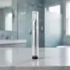 Frasco de creme vazio com cabeça de bomba a vácuo, material de embalagem transparente fosco, tubo de creme, frasco dispensador de cosméticos, proveniente da fábrica