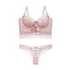 Comércio Exterior Lingerie Sexy Vazada Cruz Renda Micro Modeladora Barbatana Fina Lingerie Seios Grandes Pequenos plus size Sutiã