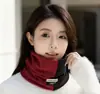Bufanda de Doble Capa con Forro Polar de Moda para Hombres y Mujeres, Engrosada para Ciclismo, Calentador de Cuello Térmico de Otoño a Prueba de Frío, Bufanda Versátil para el Cuello para Invierno