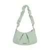 Bolso de mujer 2026 nuevo popular bolso de axila, bolso nube de alta gama, bolso pequeño cruzado de un solo hombro plisado texturizado de nicho