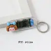 Reloj Colgante Pequeño Transparente Lindo de Dibujos Animados Colgante de Llavero Mini Portátil Reloj Electrónico Digital Silencioso para Estudiante