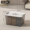 Caixa de armazenamento completa transparente para uso doméstico extra grande grande capacidade roupas caixa de armazenamento de plástico diversos caixa de armazenamento caixa de armazenamento