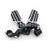 Adecuado para modificación de cruiser Harley, estriberas antideslizantes, accesorios universales para defensas de choque para motos cruiser, juego de dos