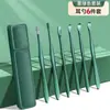 Kit de limpiador de orejas con cuchara para orejas de acero inoxidable, cuchara espiral para quitar cera, llavero portátil