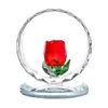 Adornos de Cristal para Sala de Estar del Hogar, Lujo Accesible Muebles Blandos, Cesta de Flores de Rosa, Adornos para Coche, Regalos del Día de la Madre