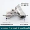 Acessórios Universais para Purificador de Água Válvula de Esfera de Três Vias de Entrada de 1/4 de Polegada 3/8 de Polegada Liga de Latão Válvula Angular de 4 para 2 Corte Único de 1/2 Polegada