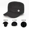 Gorro de Invierno Cortavientos para Hombres de Mediana Edad y Mayores, Forrado de Felpa y Engrosado para Calidez, Gorro de Algodón Engrosado de Lana para Abuelo que Protege los Oídos