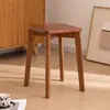 Taburete de Madera Maciza Taburete Cuadrado Simple Banco Apilable Taburete de Mesa de Comedor China Taburete de Madera Taburete con Cojín Blando Taburete de Tocador de Dormitorio