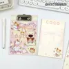 Bloc de Notas Adhesivas Estilo Portapapeles A6 de Dibujos Animados Colección Página de Color Bloc de Papel Fotográfico Bloc de Notas Portátil para Recordatorios