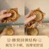 Pente com Almofada de Ar Tisu Wood Kitten Ring Gato Fofo Pente com Almofada de Ar Massageia Pontos de Acupuntura Cabelo Longo e Curto Portátil Madeira Sólida Sem Tinta
