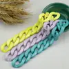 Funda de Teléfono con Cadena de Hebilla de Color Acrílico Accesorios de Cadena Plástico Apertura DIY Caja de Joyería Bolso Accesorios de Resina Venta al por Mayor
