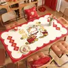 Tapete de Couro Desenho Starman para Mesa de Centro e Mesa de Jantar da Sala de Estar, Toalha de Mesa à Prova d'Água e de Óleo, Personalizável e Disponível para Dropshipping