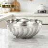 Tigela de Aço Inoxidável Tigela Doméstica para Sopa Tigela de Arroz Tigela Infantil Tigela para Macarrão Tigela de Arroz Tigela para Macarrão Conjunto de Tigelas Louça Chaozhou Atacado