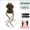 Postizo de Moño Bajo con Pinza para Mujer, Herramienta Voluminizadora para la Parte Trasera de la Cabeza, Esencial para Cabezas Planas, Elegante Anillo para el Pelo con Borla