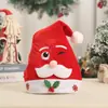 Regalos de Navidad Pegatinas de Navidad Sombreros de Navidad de Dibujos Animados Papá Noel Muñeco de Nieve Reno Sombreros Brillantes Decoraciones para Fiestas