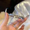Pulsera de Diamantes Micro-incrustados de Lujo Ligero y Sensación de Alta Gama para Mujer, Pulsera Sencilla de Moda de Acero de Titanio que no se Decolora, para Pareja, Combinable con Todo, Primera Joya