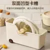 Organizador de ollas y sartenes para cocina, caja de almacenamiento para tapas y condimentos, con ruedas, organizador para gabinete debajo del fregadero, estante de almacenamiento multifuncional