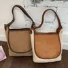 Bolsa Transversal Feminina Pequena de Pelúcia Cor Khaki Versátil Cor Lisa Suede Coreano Costurado Caxemira Outono Inverno Personalizada de Fábrica