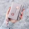 Billetera Corta Explosiva para Mujer, Delgada, Plegable en Tres, Multifunción, Pequeña, Corazón de Niña, Moda, Mini Billetera, Portatarjetas Uno