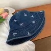 Novo Chapéu de Pescador Jeans Retrô Japonês 2026 para Mulheres, Chapéu de Balde de Verão para Cabeça Grande, Protetor Solar e Proteção Solar Vintage