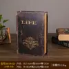 Caixa Criativa em Formato de Livro Decoração de Estante de Livros para Casa Caixa de Armazenamento de Livros Falsos Retrô Ornamento de Livro Antigo Fotografia Europeia Outros
