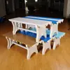 Banco de Vestuário de Plástico ABS Banco Longo Banco para Trocar Sapatos Ginásio Piscina Banho Banheiro Banco de Prancha Longa Banco de Descanso