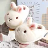 Pantuflas de Algodón de Invierno para Niños Conejito para Niños y Niñas, Cálidas y Forradas de Felpa, Antideslizantes, Pantuflas Caseras para Bebés para Padres e Hijos, Zapatos Cerrados de Algodón