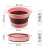 Bacia de Pedicure Doméstica Dobrável Portátil para Crianças Fofa Espessa Balde para Pedicure Banheira para Pedicure Grande e Pequena Dormitório Simples