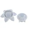 Molde de Resina Cristal DIY Papoula, Suporte de Vela Lótus, Molde de Silicone para Decoração de Carro, Em Estoque para Venda por Atacado na Europa