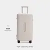 Maleta de Gran Capacidad Alta Apariencia Femenina Resistente Duradera de Cabina Caja con Contraseña Estuche de Viaje con Ruedas de PC Engrosado Modelo Nuevo Masculino
